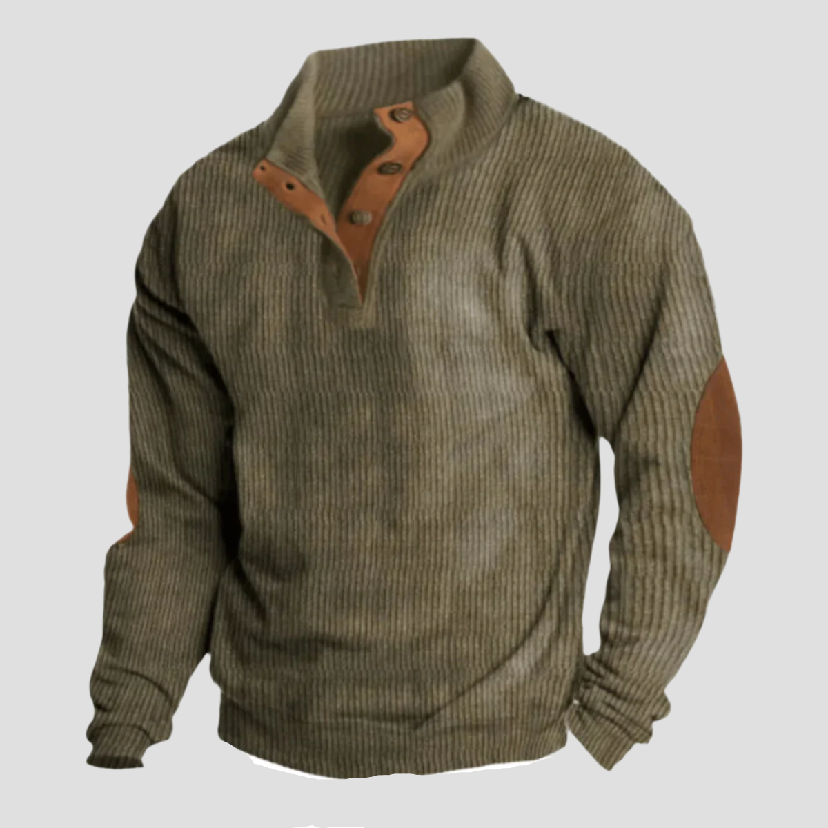 Louis Murphy | Ribbed Button Sweater