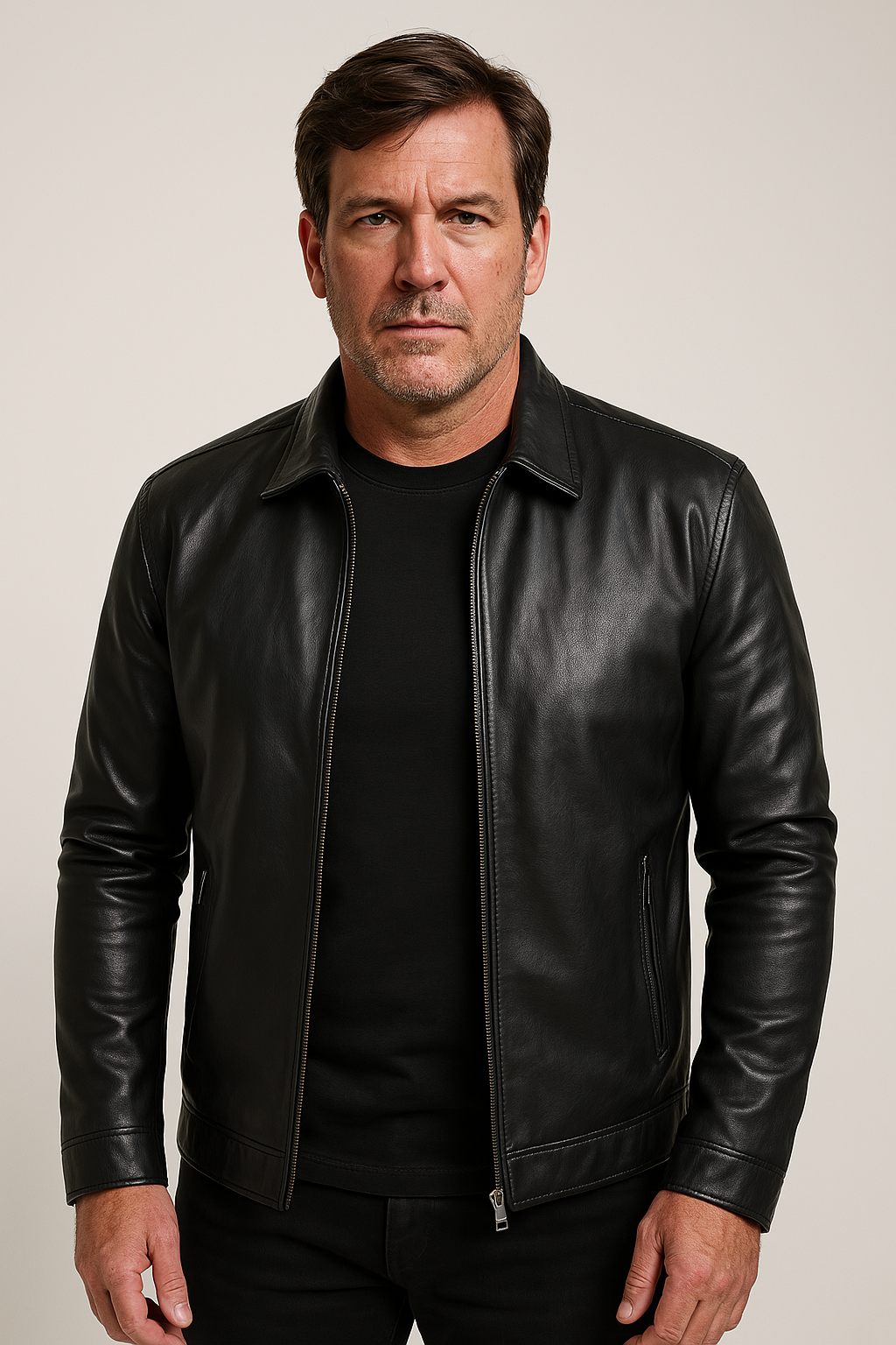Louis Murphy | Bold Leather Jacket