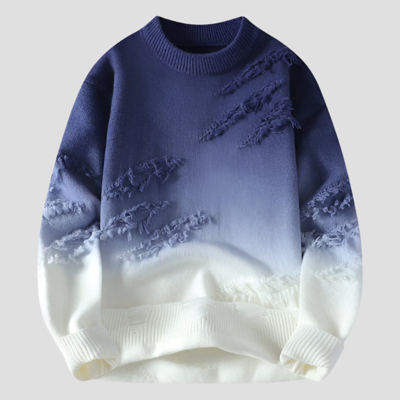 Louis Murphy | Horizon Gradient Distressed Sweater