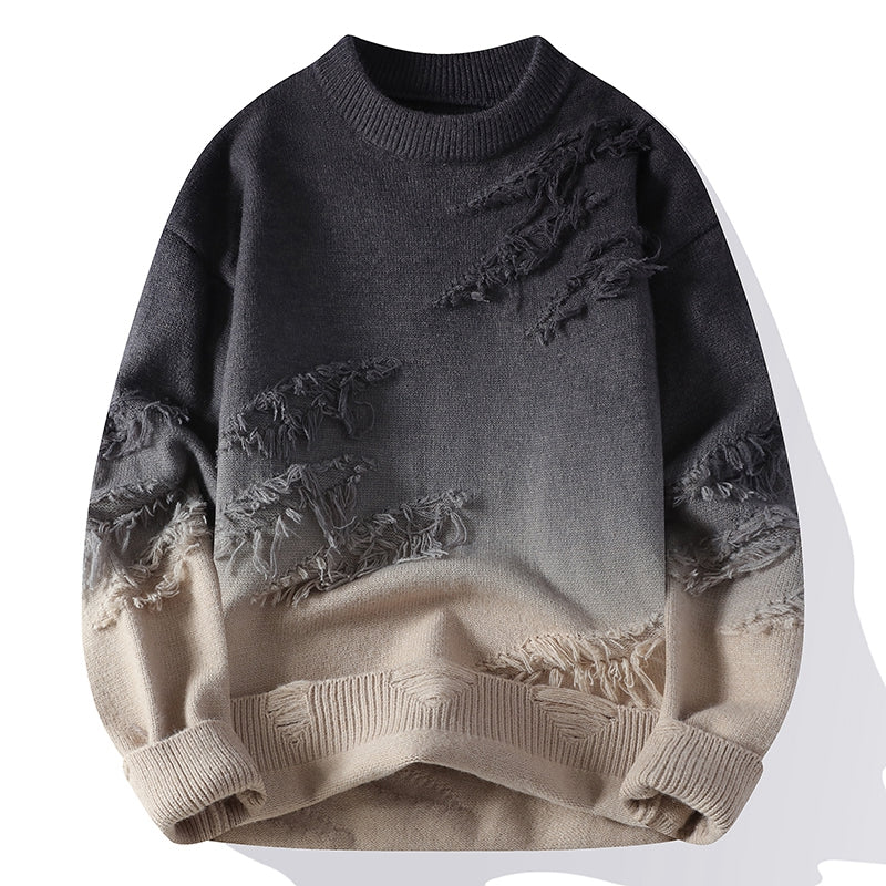 Louis Murphy | Horizon Gradient Distressed Sweater