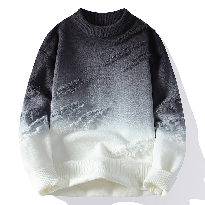 Louis Murphy | Horizon Gradient Distressed Sweater