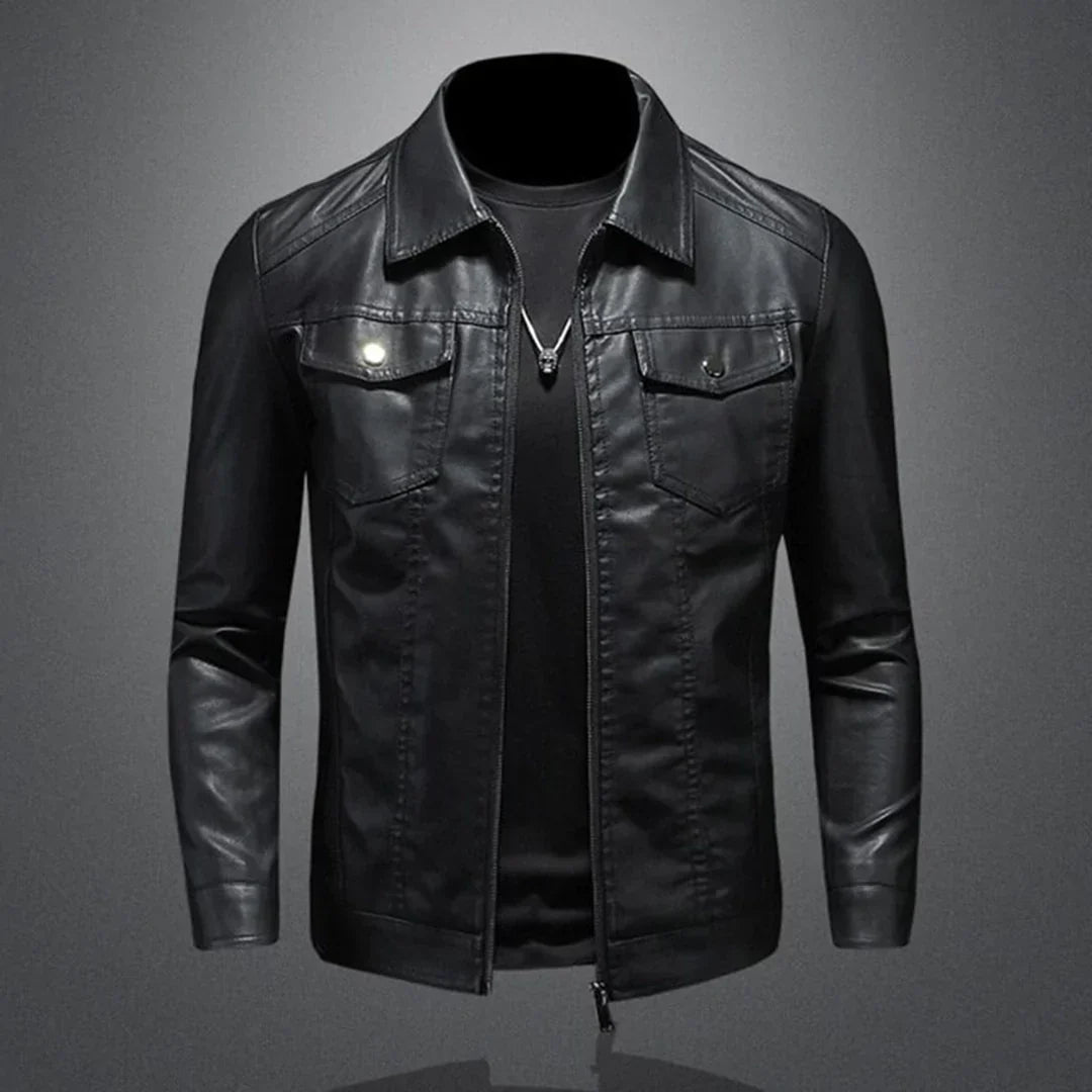 Louis Murphy | Black Leather Jacket