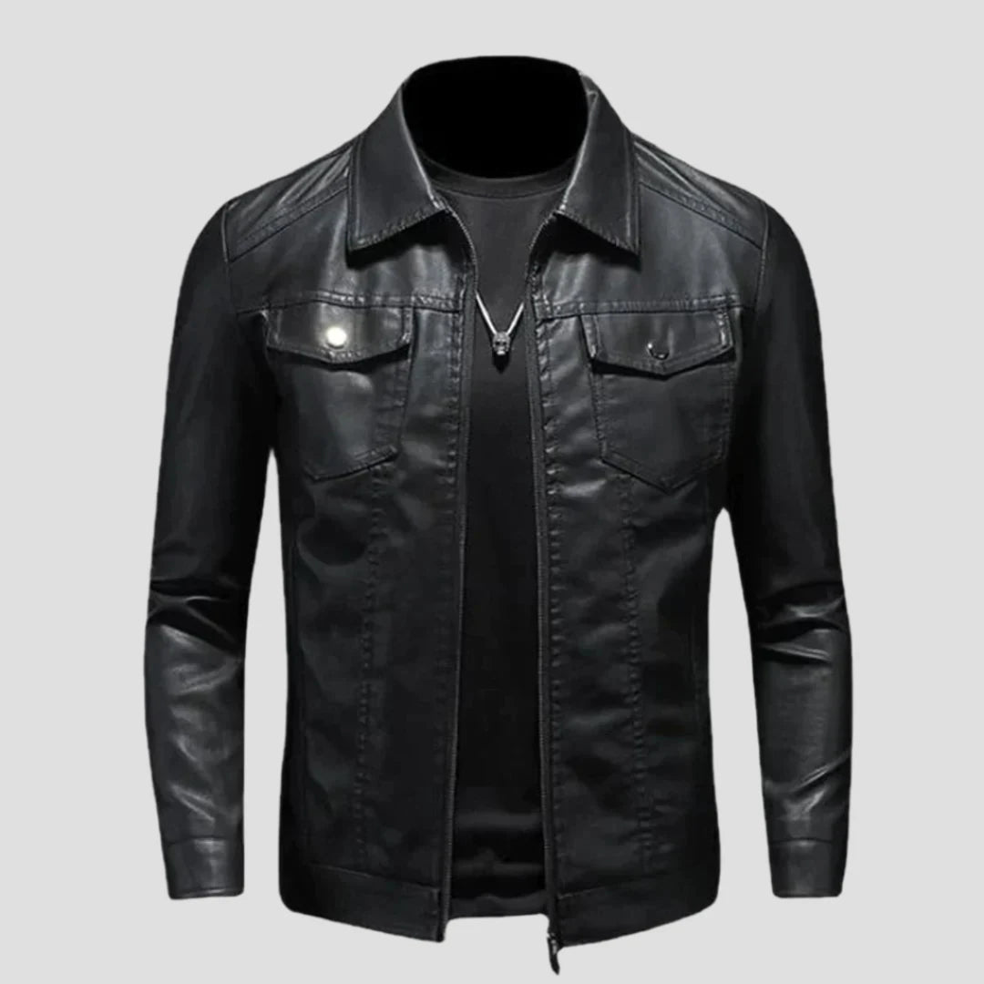 Louis Murphy | Black Leather Jacket