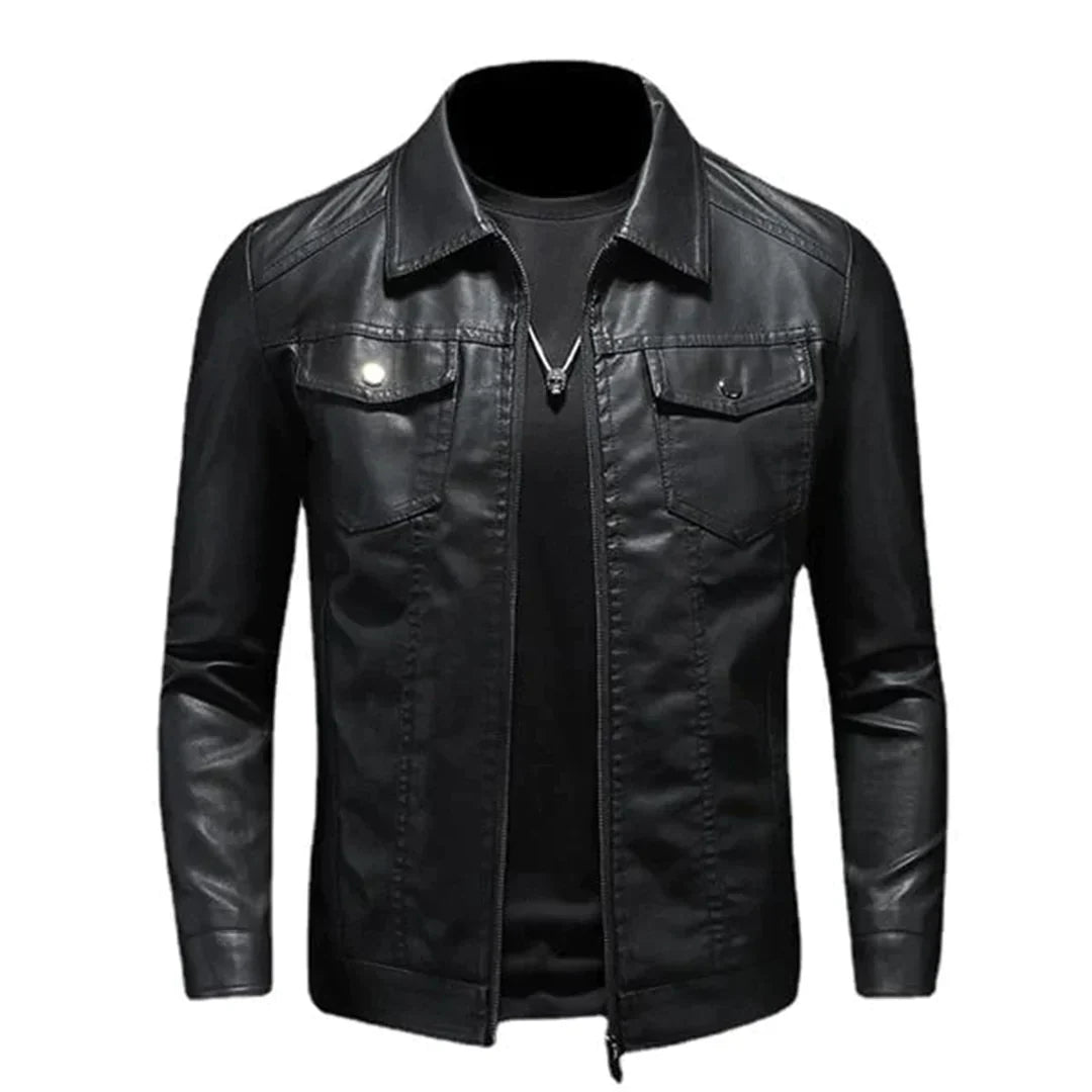 Louis Murphy | Black Leather Jacket